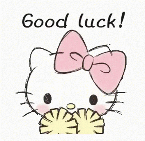 Hello Kitty Good Luck GIF