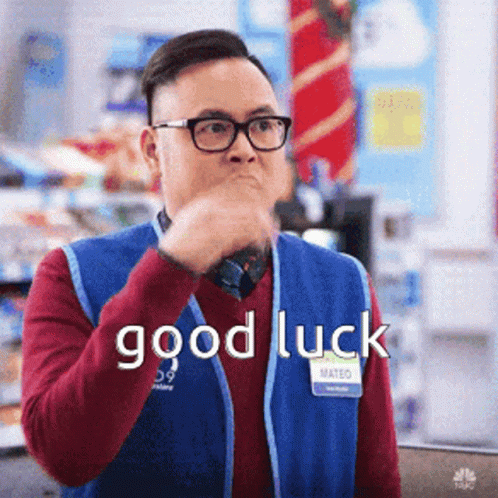 Superstore Good Luck GIF