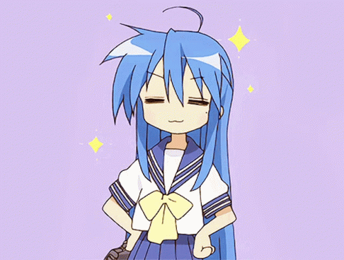 Lucky Star Anime Konata Izumi Sparkling GIF