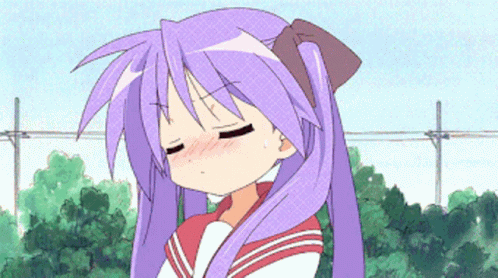 Lucky Star Kagami Hiiragi Anime Blush Shy GIF