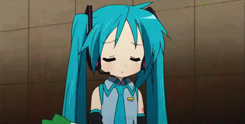 Lucky Star Kagami Hiiragi Hatsune Miku Celery GIF
