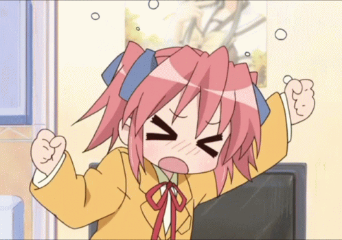 Lucky Star Kobayakawa Yutaka Flustered GIF