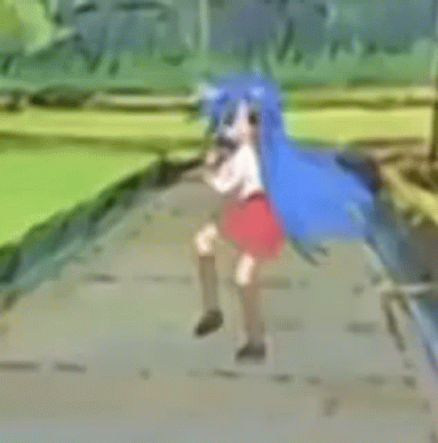 Lucky Star Konata Izumi Happy Dance GIF