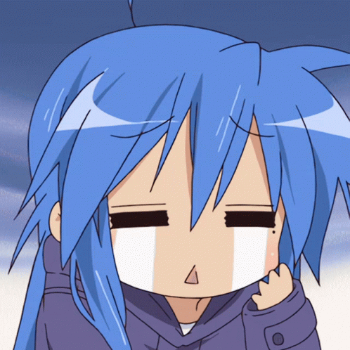 Lucky Star Konata Izumi Sad Crying GIF
