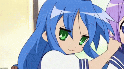 Lucky Star Konata Izumi Thumbs Up Wink GIF