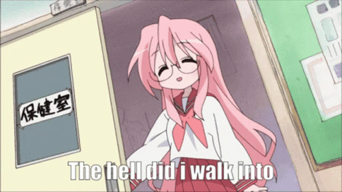 Lucky Star Miyuki Takara Opening Door GIF