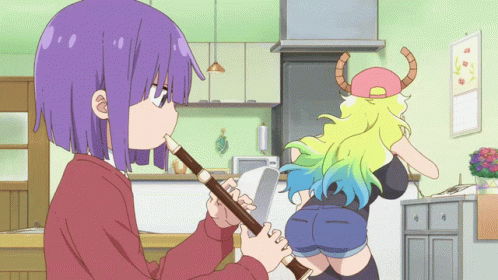 Lucoa Anime Dancing While Cooking GIF