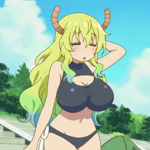 Lucoa Anime Scratching Head GIF