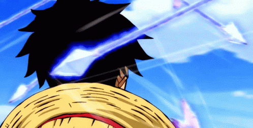 Luffy Dodging Arrows Using Haki GIF