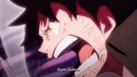 Luffy Fighting Against Kaidou Of The Beasts GIF