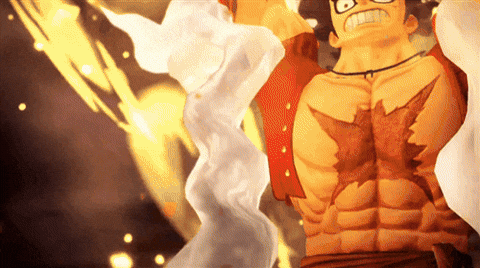 Luffy Fighting Video Game GIF