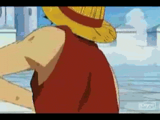 Luffy Fighting With Blueno GIF