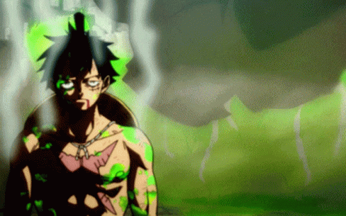 Luffy Fighting With Chief Warden GIF