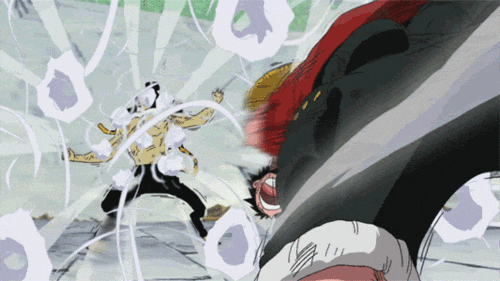 Luffy Fighting With Rob Lucci GIF