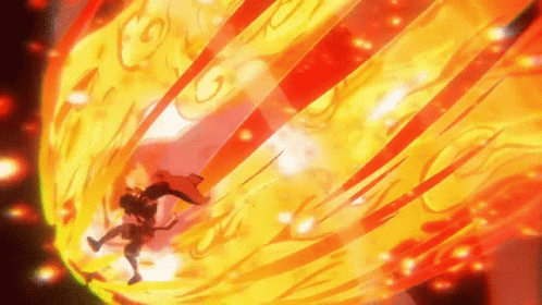 Luffy Gear 3 Flaming Fist GIF