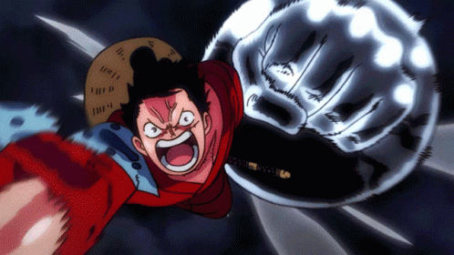 Luffy Gear 3 Punch GIF
