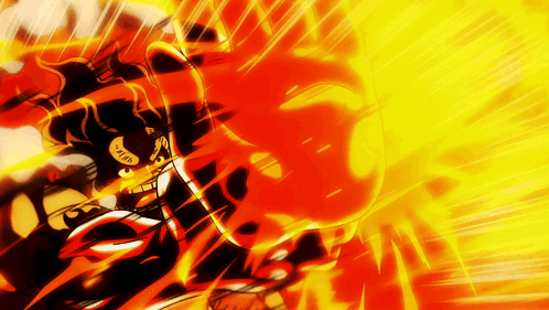 Luffy Gear 4 Attack Opponent GIF