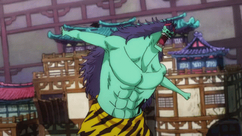 Luffy Gear 4 Fighting Goki GIF