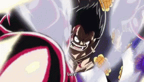 Luffy Gear 4 Intense Battle GIF