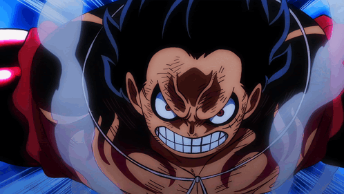 Luffy Gear 4 Shaking In Anger GIF