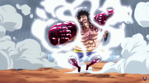 Monkey D Luffy Gear 5 Bounce Man GIF