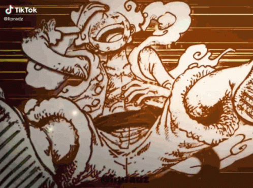 Luffy Gear 5 Mobile Artwork GIF