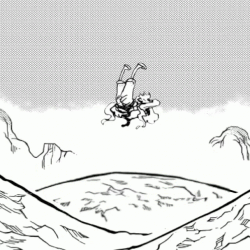 Luffy Relaxing Gear 5 Moving Sketch GIF