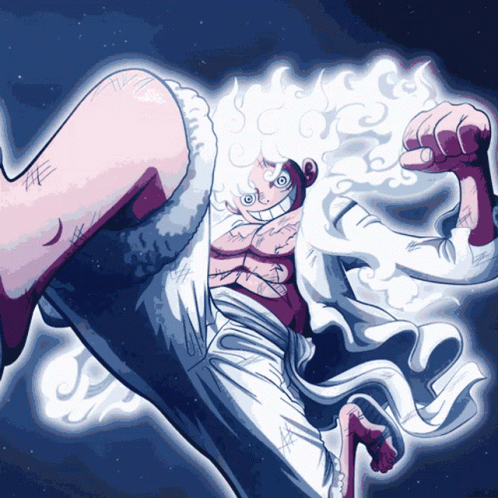 Monkey D Luffy Gear 5 Ready To Fight GIF