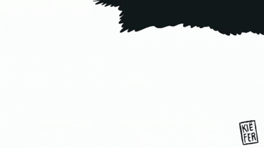 Luffy Gear 5 Black And White Attack GIF