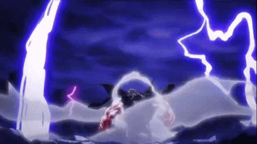 Luffy Gear 5 Lightning Strike GIF