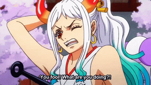 Luffy Quarreling With Yamato GIF