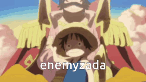 Luffy Standing Next To Enemyzada GIF