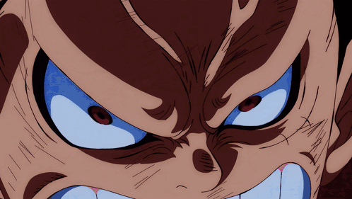 Luffy Vs Kaido Angry Face GIF