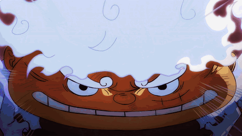 Luffy Vs Kaido Looking Like A Frog GIF