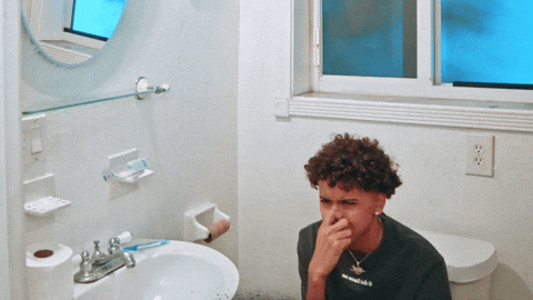 Luh Tyler Feels Disgusted On The Toilet GIF