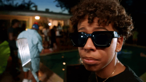 Luh Tyler Having Fun On The Pool GIF