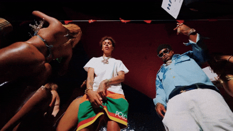 Luh Tyler White Shirt Performance GIF