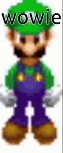 Luigi Rotating Loop Wowie GIF