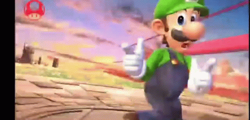 Luigi Sparkling Swirl Background GIF