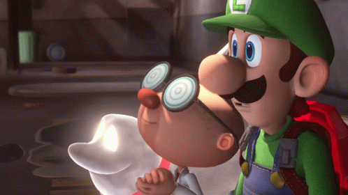Shocked Luigi Open Mouth Reaction GIF