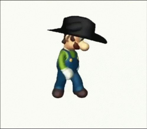 Luigi Spin Dance Loop GIF