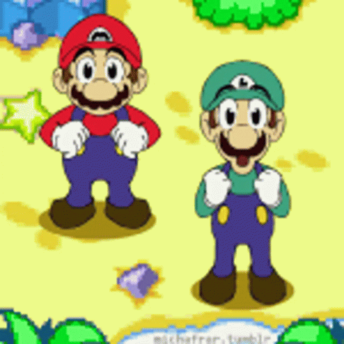 Luigi Dancing In Arena GIF