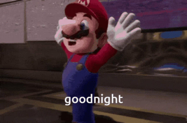Luigi Mario Big Hug Goodnight GIF