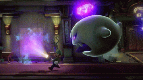 Luigi's Mansion 3 Chased By Monster GIF