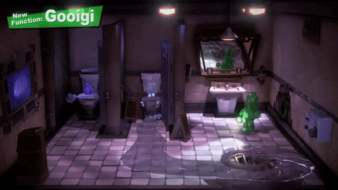 Luigi's Mansion 3 Flowing Water GIF