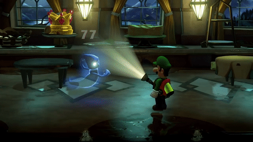 Luigi's Mansion 3 Lightning Ghost GIF