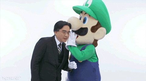 Luigi's Mansion 3 Whispering President GIF