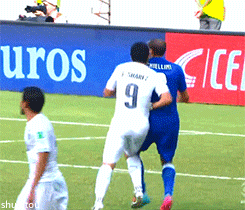 Luis Suarez And Giorgio Chiellini Football Ramble GIF