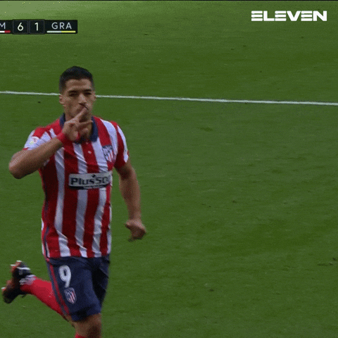 Luis Suarez Finger Kiss Good Job GIF