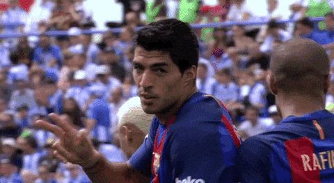 Luis Suarez Finger Kiss Ok GIF